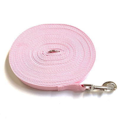 Dog Training Lead 25mm Heavy Webbing 5ft - 30ft Long Line Tracking Recall In 20 Colours