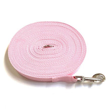 Load image into Gallery viewer, Dog Training Lead 25mm Heavy Webbing 40ft - 100ft Long Line Tracking Recall In 18 Colours