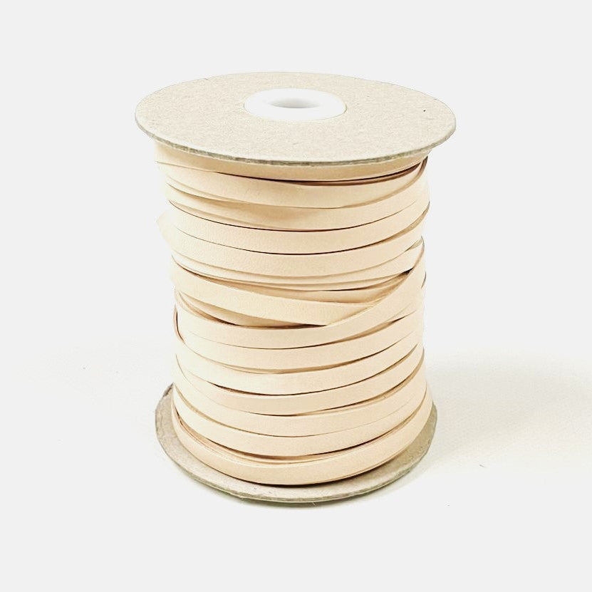 6mm Flat Genuine Leather Thonging Strip Laces Cord Various Colours And Lengths