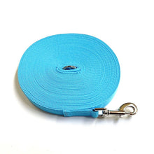 Load image into Gallery viewer, Dog Training Lead 25mm Heavy Webbing 40ft - 100ft Long Line Tracking Recall In 18 Colours