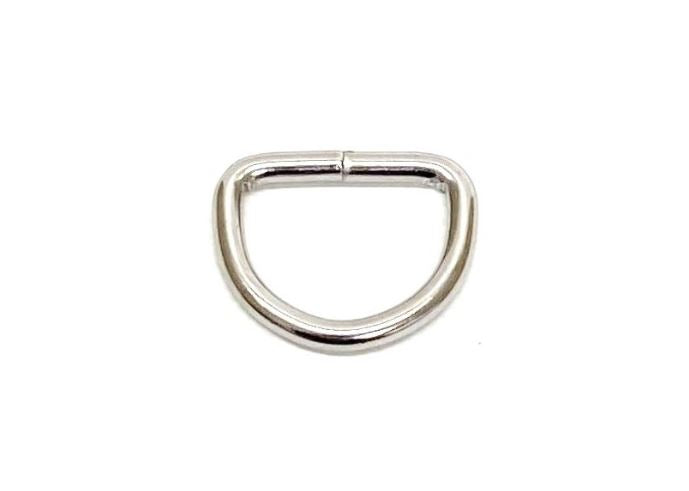 Welded D-ring 10mm - 38mm Nickel Plated For Webbing Straps Bags Handles Dog Leads Collars