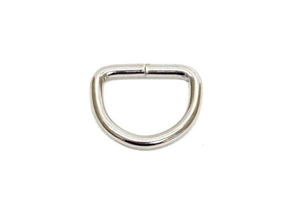 Welded D-ring 10mm - 38mm Nickel Plated For Webbing Straps Bags Handles Dog Leads Collars