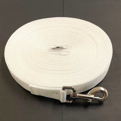 Dog Training Lead 25mm Heavy Webbing 5ft - 30ft Long Line Tracking Recall In 20 Colours