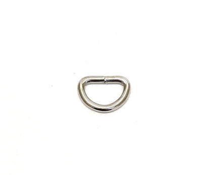 Welded D-ring 10mm - 38mm Nickel Plated For Webbing Straps Bags Handles Dog Leads Collars