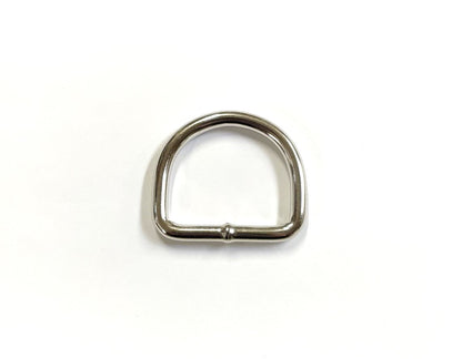 Nickel Plated Welded Gear D-Rings 25mm 32mm 38mm 50mm Wide 5/6mm Thick For Webbing Straps Handles Leather Bags
