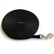 Load image into Gallery viewer, Dog Training Lead 25mm Heavy Webbing 40ft - 100ft Long Line Tracking Recall In 18 Colours