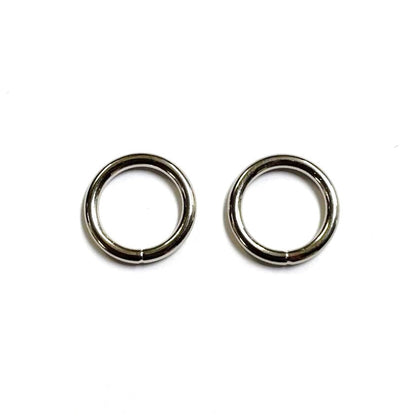 12mm Welded O-Ring Metal Nickel Plated 2.5mm Thick Circle Rings Webbing Bags Straps