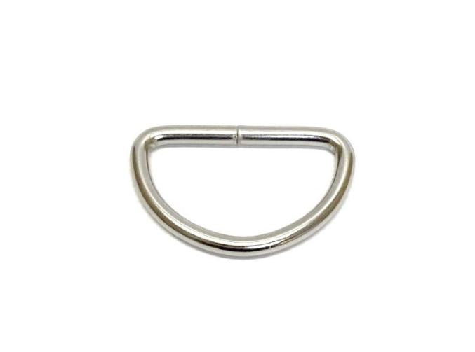 Welded D-ring 10mm - 38mm Nickel Plated For Webbing Straps Bags Handles Dog Leads Collars