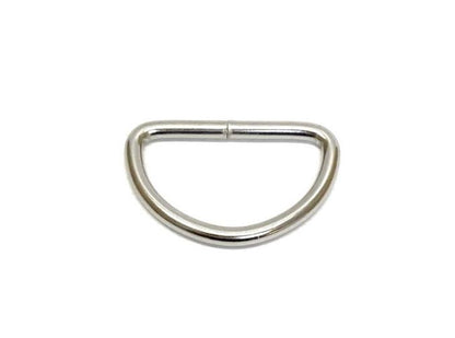 Welded D-ring 10mm - 38mm Nickel Plated For Webbing Straps Bags Handles Dog Leads Collars
