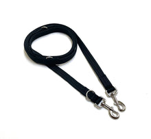 Load image into Gallery viewer, Double Ended Dog Training Lead Multi Functional Walking Leash In Black