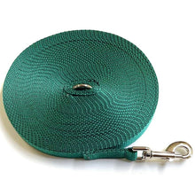 Load image into Gallery viewer, Dog Training Lead 25mm Heavy Webbing 40ft - 100ft Long Line Tracking Recall In 18 Colours