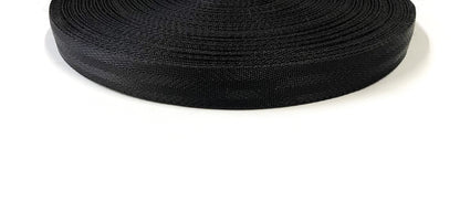 23mm Herringbone Webbing Black 300kg 1m 2m 5m 10m 25m 50m For Bags Straps Handles