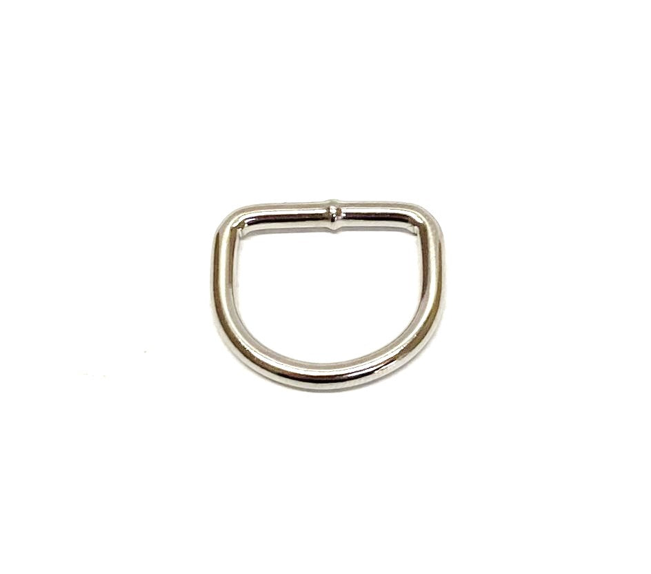 Welded D-ring 10mm - 38mm Nickel Plated For Webbing Straps Bags Handles Dog Leads Collars