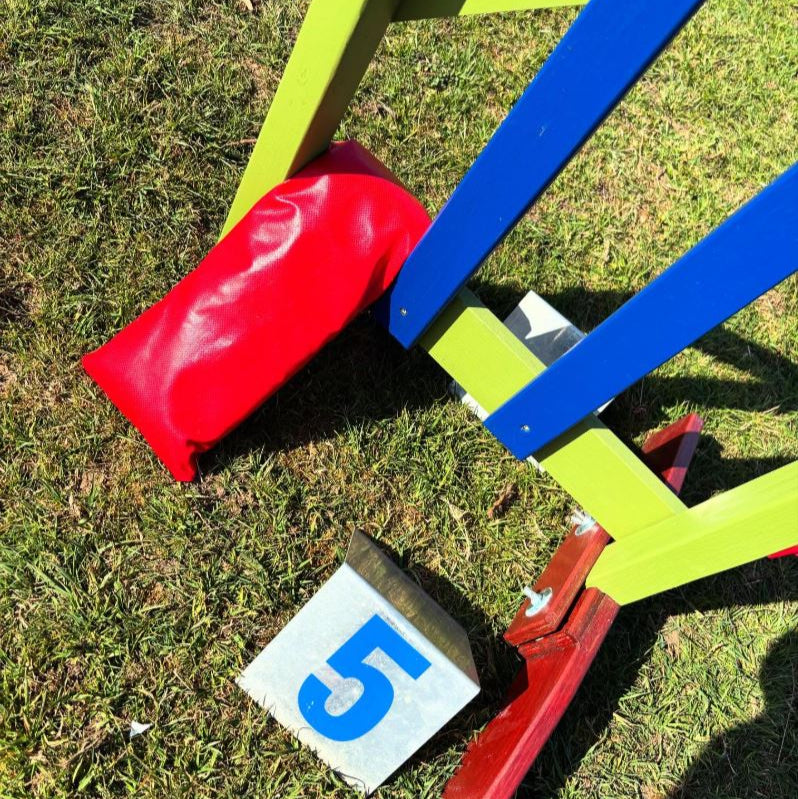 Dog Agility Wing Jump Hurdle Sandbags 20" Long 5" Wide - Sold As A Pair