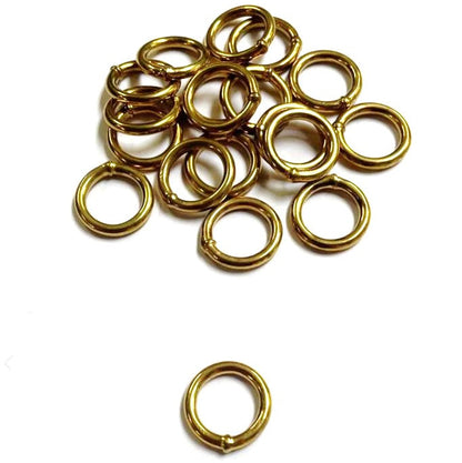 Welded O-Rings Brass Plated 12mm - 38mm x1 - x50 For Webbing Bags Straps Leads
