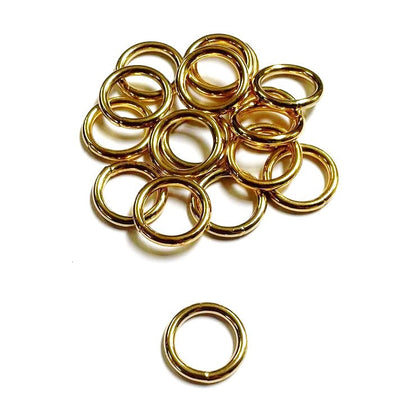 Welded O-Rings Brass Plated 12mm - 38mm x1 - x50 For Webbing Bags Straps Leads