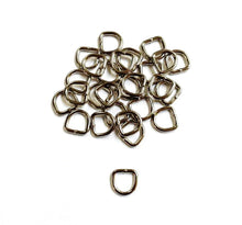 Load image into Gallery viewer, 10mm Welded D-ring 3mm Thick Nickel Plated For Webbing Bags Straps Dog Leads Crafts
