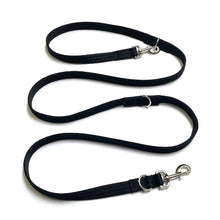 Load image into Gallery viewer, Double Ended Dog Training Lead Multi Functional Walking Leash In Black