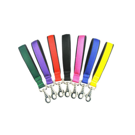 10" Short Close Control Dog Lead With Padded Handle In Various Colours 25mm Webbing
