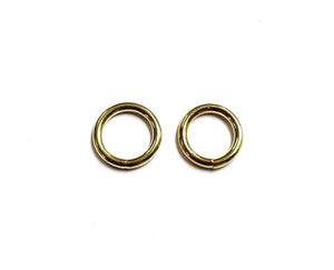 Welded O-Rings Brass Plated 12mm - 38mm x10 For Webbing Bags Straps Leads