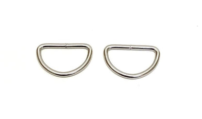 Welded D-ring 10mm - 38mm Nickel Plated For Webbing Straps Bags Handles Dog Leads Collars