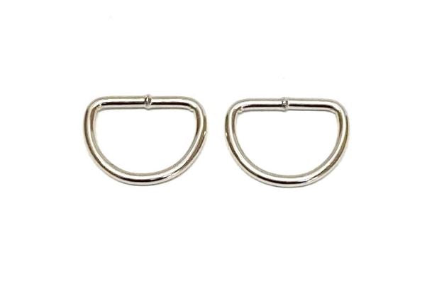 Welded D-ring 10mm - 38mm Nickel Plated For Webbing Straps Bags Handles Dog Leads Collars