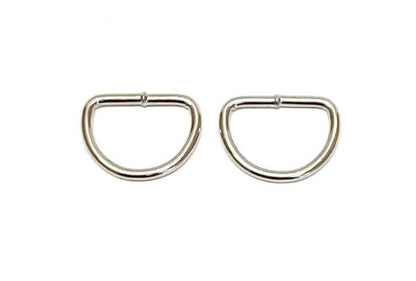 Welded D-ring 10mm - 38mm Nickel Plated For Webbing Straps Bags Handles Dog Leads Collars