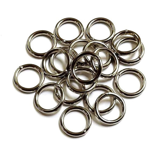 16mm Welded O-Ring Metal Nickel Plated 3mm Thick Circle Rings Webbing Bags Straps