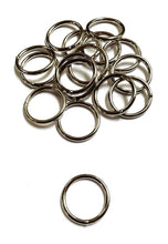 Load image into Gallery viewer, 32mm Welded O-Ring Metal Nickel Plated 4mm Thick Circle Rings Webbing Bags Straps