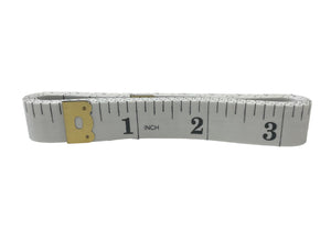 Tape Measure White 150cm For Sewing Fabric Tailor Cloth Seamstress Dressmaking Measuring Tape Brass Ends