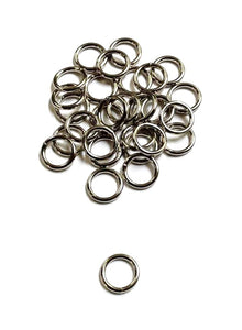 10mm Welded O-Ring Metal Nickel Plated 2mm Thick Circle Rings Webbing Bags Straps