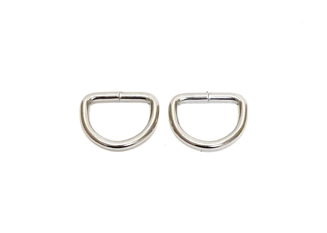 Welded D-ring 10mm - 38mm Nickel Plated For Webbing Straps Bags Handles Dog Leads Collars
