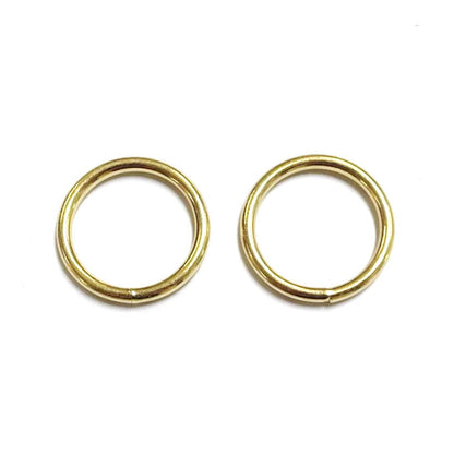 Welded O-Rings Brass Plated 12mm - 38mm x1 - x50 For Webbing Bags Straps Leads