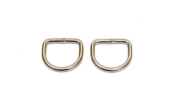 Welded D-ring 10mm - 38mm Nickel Plated For Webbing Straps Bags Handles Dog Leads Collars