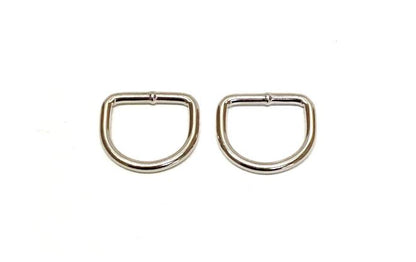 Welded D-ring 10mm - 38mm Nickel Plated For Webbing Straps Bags Handles Dog Leads Collars