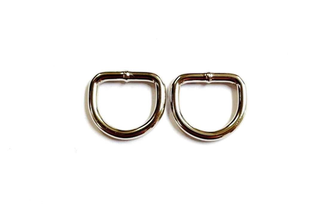 Welded D-ring 10mm - 38mm Nickel Plated For Webbing Straps Bags Handles Dog Leads Collars