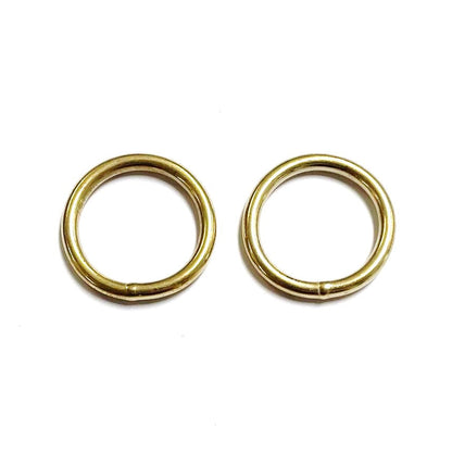 Welded O-Rings Brass Plated 12mm - 38mm x1 - x50 For Webbing Bags Straps Leads