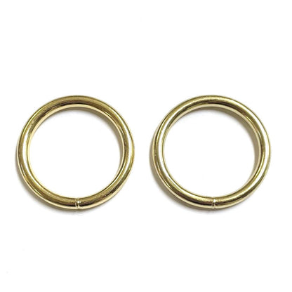 Welded O-Rings Brass Plated 12mm - 38mm x1 - x50 For Webbing Bags Straps Leads