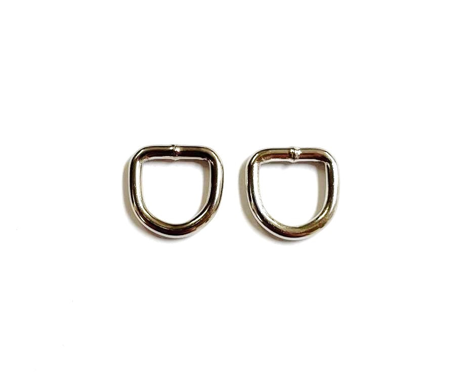 Welded D-ring 10mm - 38mm Nickel Plated For Webbing Straps Bags Handles Dog Leads Collars