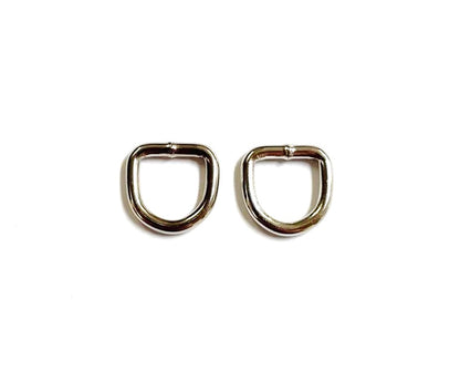 Welded D-ring 10mm - 38mm Nickel Plated For Webbing Straps Bags Handles Dog Leads Collars