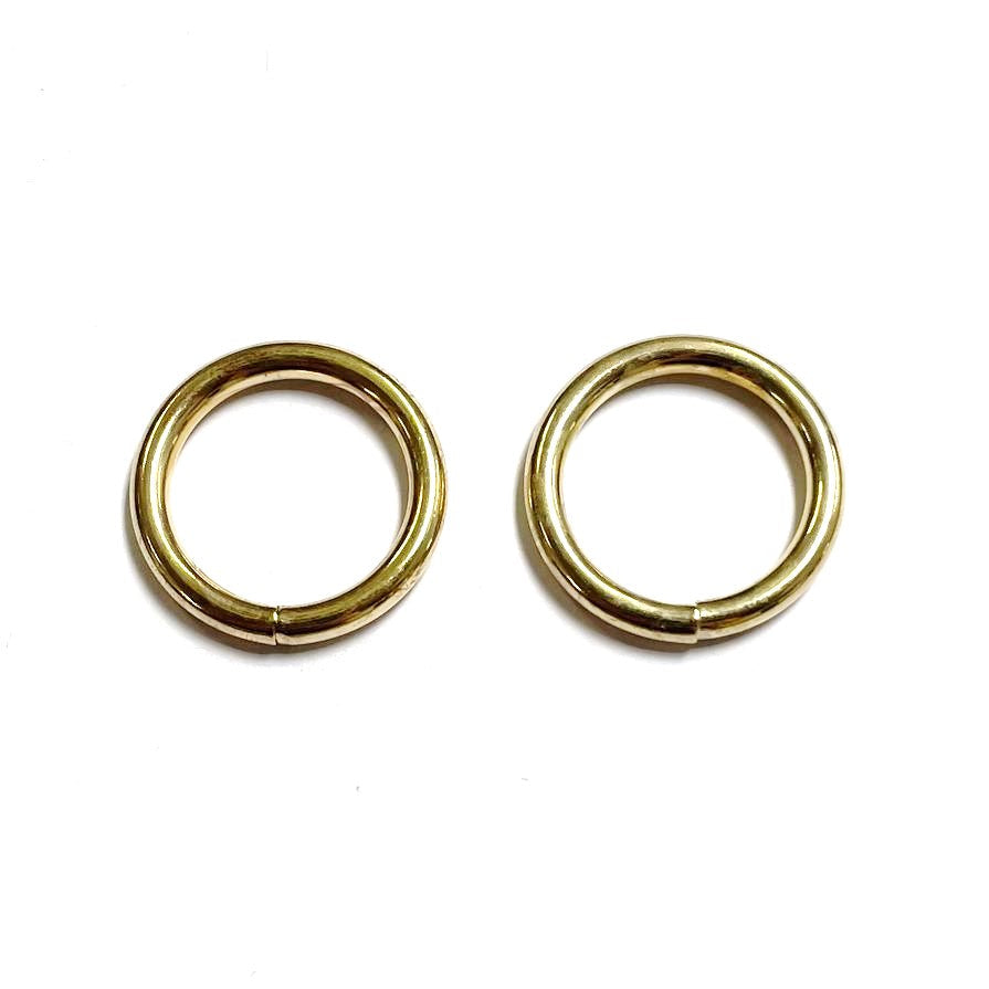 Welded O-Rings Brass Plated 12mm - 38mm x1 - x50 For Webbing Bags Straps Leads