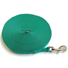 Load image into Gallery viewer, Dog Training Lead 25mm Heavy Webbing 40ft - 100ft Long Line Tracking Recall In 18 Colours