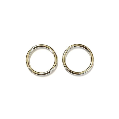 38mm Welded O-Rings Nickel Plated 5mm Thick For Webbing Bags Straps Handles Dog Leads x1 - x100