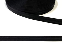 Load image into Gallery viewer, 23mm Herringbone Webbing Black 300kg 1m 2m 5m 10m 25m 50m For Bags Straps Handles