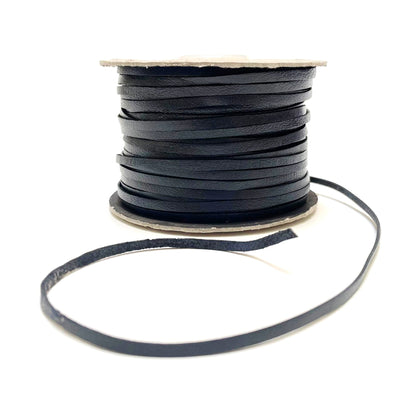 3mm Flat Genuine Leather Thonging Strip Laces Cord Various Colours And Lengths