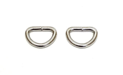 Welded D-ring 10mm - 38mm Nickel Plated For Webbing Straps Bags Handles Dog Leads Collars