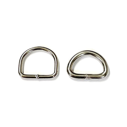 Welded D-ring 10mm - 38mm Nickel Plated For Webbing Straps Bags Handles Dog Leads Collars