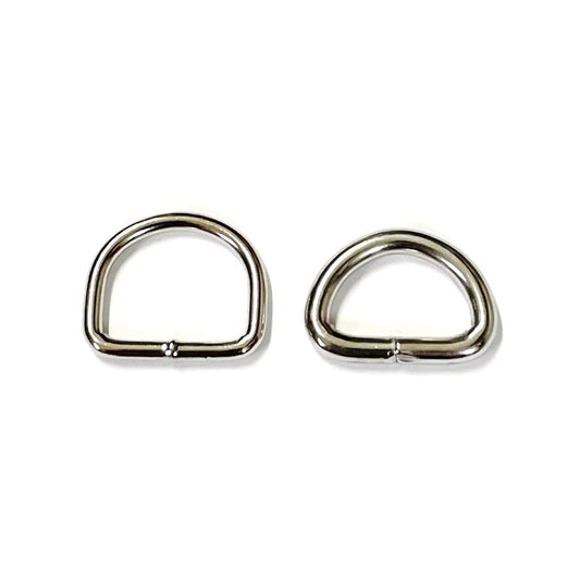 Welded D-ring 10mm - 38mm Nickel Plated For Webbing Straps Bags Handles Dog Leads Collars