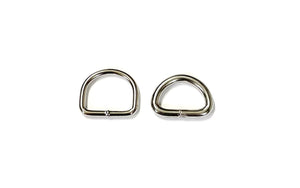 Welded D-ring 10mm - 38mm Nickel Plated For Webbing Straps Bags Handles Dog Leads Collars