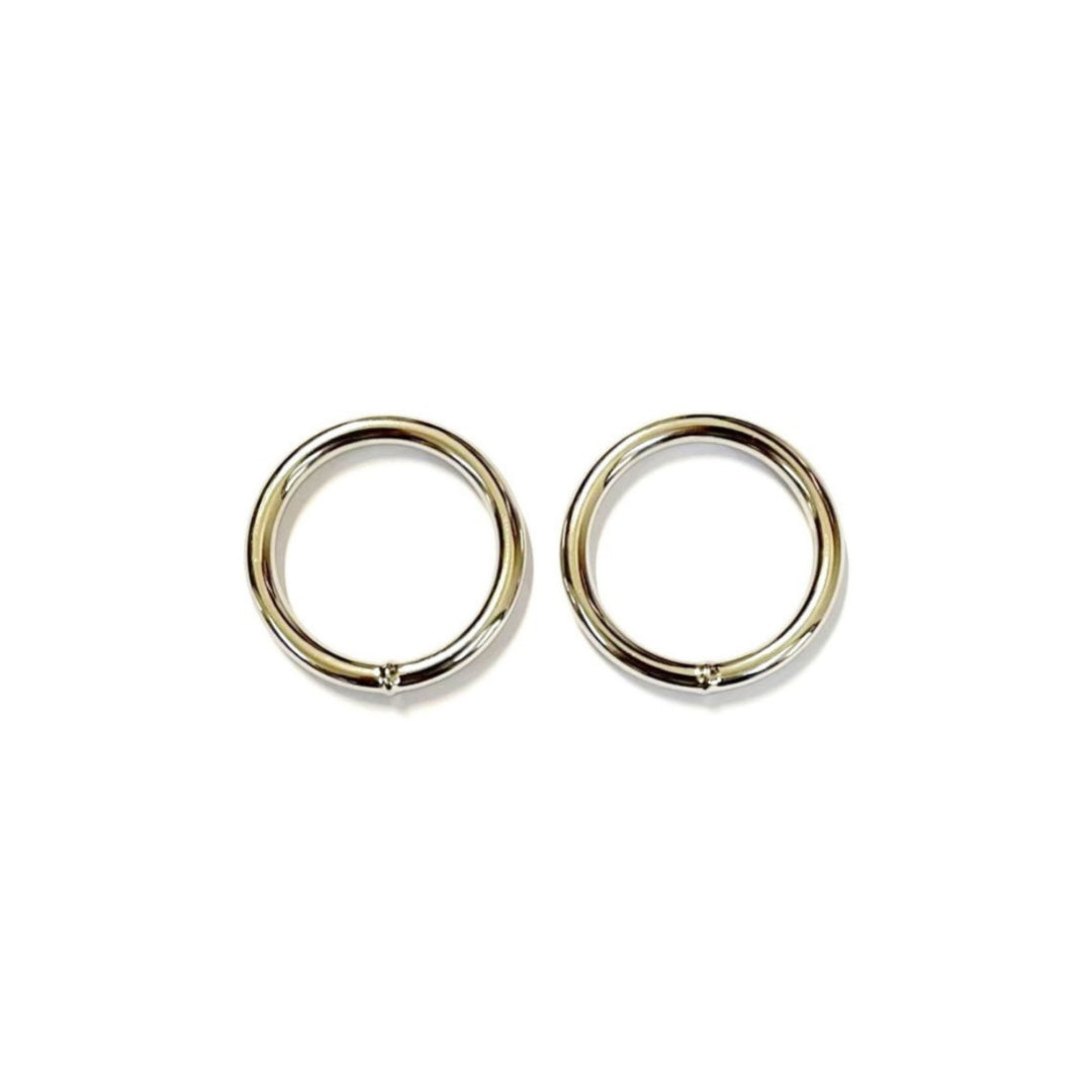 29mm Welded O-Rings Nickel Plated 4mm Thick For Webbing Bags Straps Handles Dog Leads x2 - x100